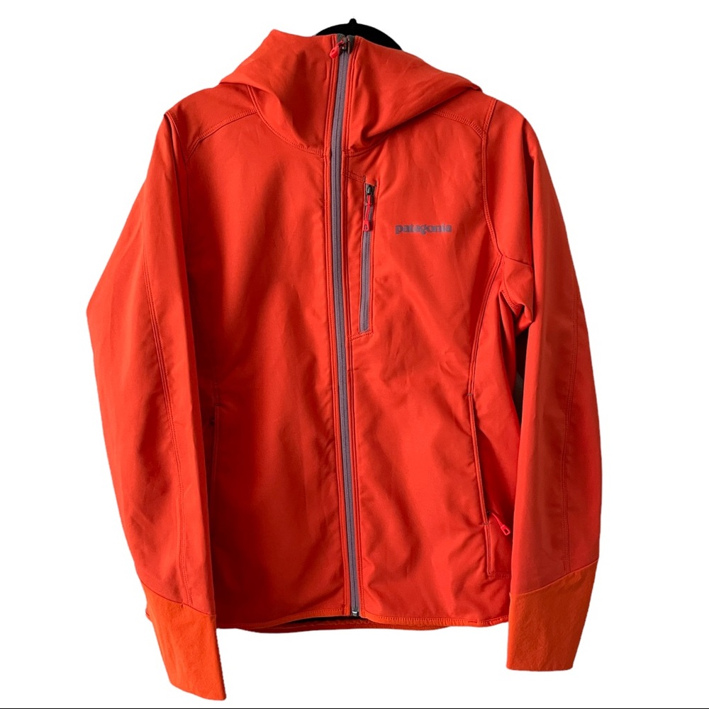 Patagonia Orange Shell Technical Jacket Womens Small